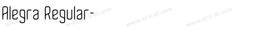 Alegra Regular字体转换 Alegra Regular字体转换